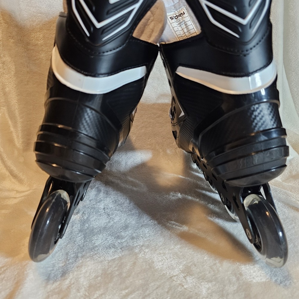 Story Compact Mission Hockey Inline Skates Black & White Men's Size 8 NWOB - Picture 4 of 12